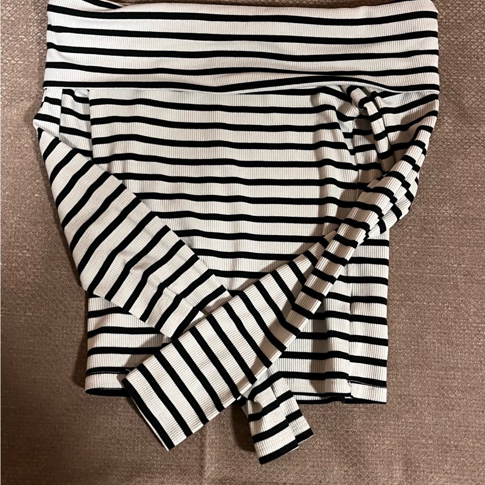 American Eagle Outfitters Monochrome Striped Top